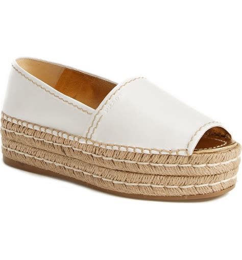 prada espadrilles peep toe|prada ladies sandals.